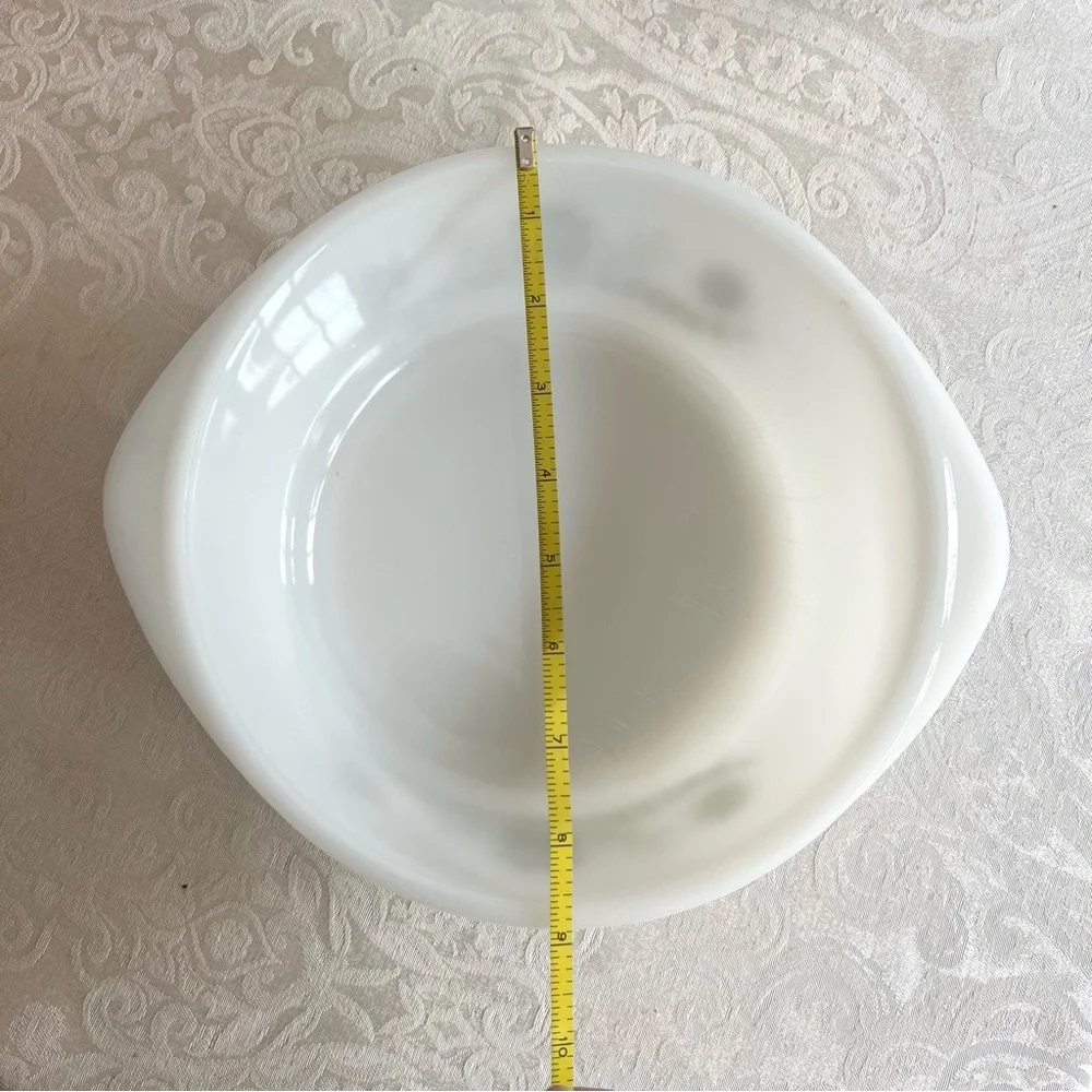Glasbake green daisy baking dish Vintage round 2 quart size good conditi…